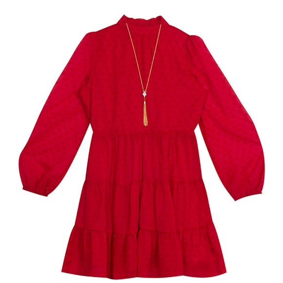 Rare Editions Red Kids Dress - Picture 1 of 2